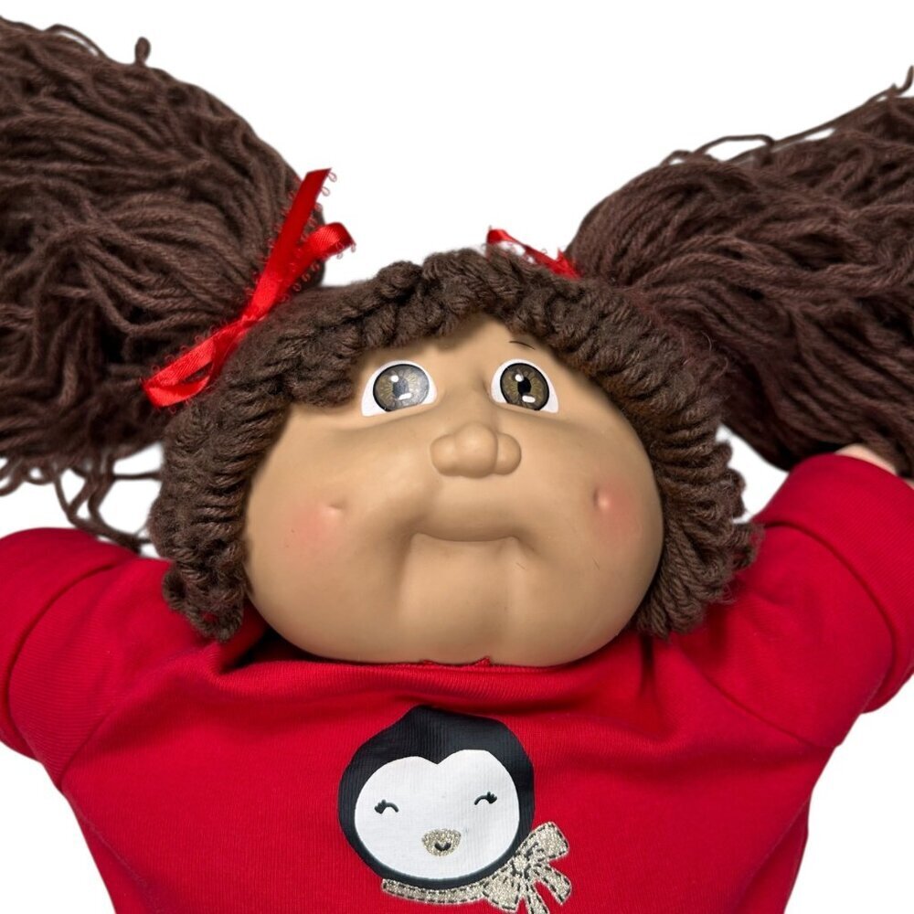 Vintage Cabbage Patch Kid Doll Brown Hair Hazel Eye 80’s